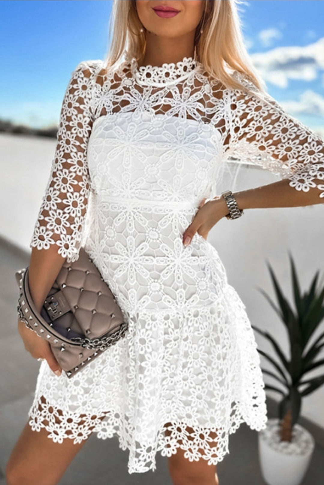 Floret Crochet Dress