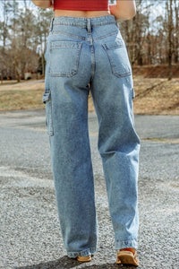 Blue Cool Cargo Jeans